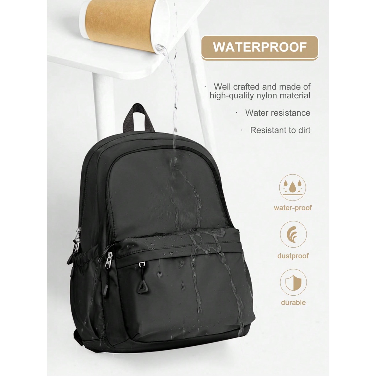 Laptop Backpack 15.6 - Middle School & High School Students