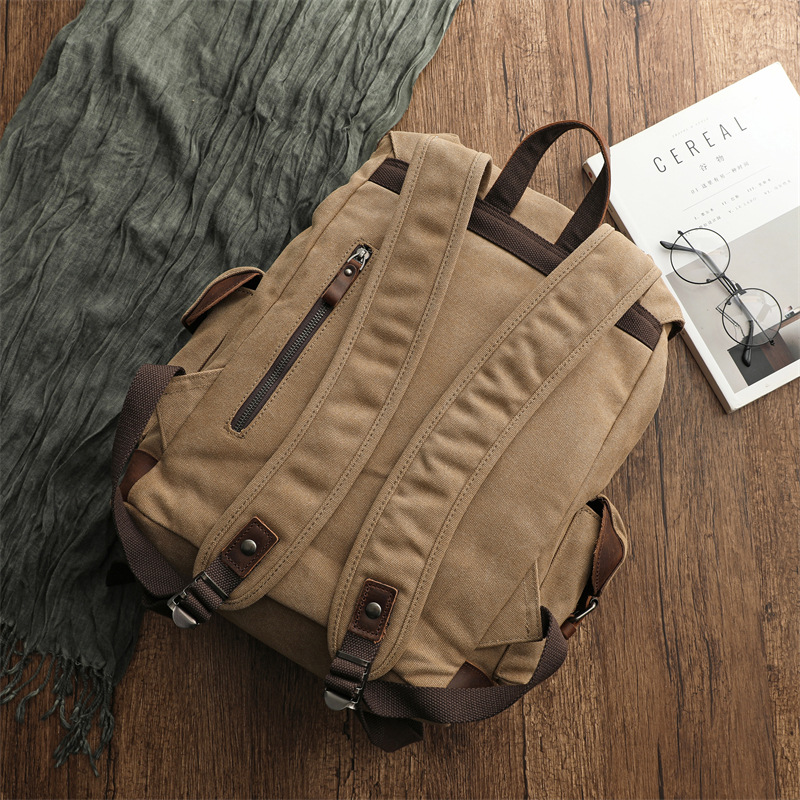 Retro Men's Outdoor Cycling Ca - Canvas Backpack Casual review and price