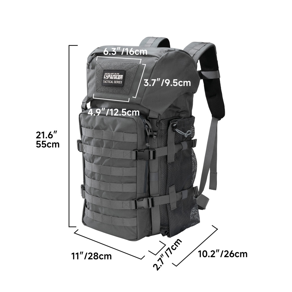 Tactical Backpack 40L 500D Nyl - Rucksack Military Style review and price