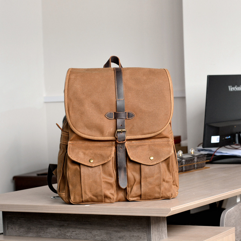 New wax canvas men's backpack  - Canvas Backpack Casual review and price